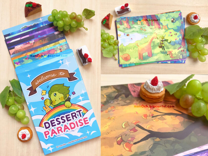 (2019) &quot;Welcome to Dessert Paradise&quot; postcards set